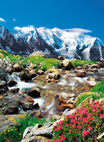 Pohled na Mont Blanc