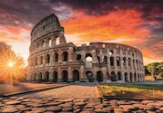 Západ slunce v Římě