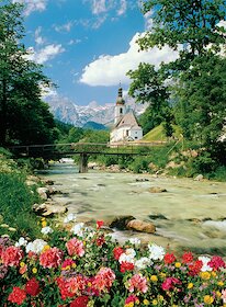 Ramsau, Bavorské Alpy, Německo