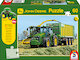 Traktor John Deere 8345R se sklízecí řezačkou + model