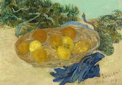 Zátiší s pomeranči, citrony a modrými rukavicemi, 1889