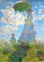 Žena se slunečníkem (Camille Monetová se svým synem Jeanem)