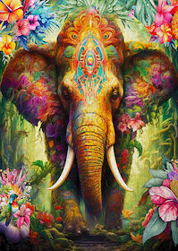 Květinový slon