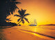 Západ slunce na Seychelách