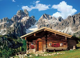 Rakousko — dům v horách