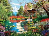 Zahrada pod horou Fudži