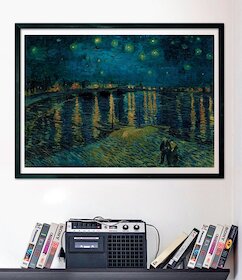 Hvězdná noc nad Rhônou