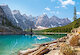 Morénové jezero, národní park Banff, Kanada
