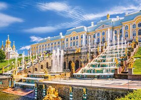Velký palác, Petěrgof, Petrohrad, Rusko
