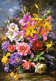 Váza s květinami