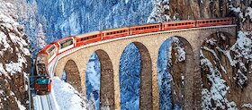 Landwasserský viadukt, Švýcarské Alpy