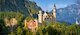 Pohled na zámek Neuschwanstein, Německo