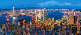 Hong Kong za soumraku