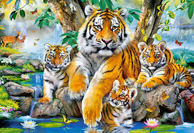 Tygři u potoka