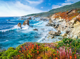 Pobřeží Big Sur, Kalifornie, USA