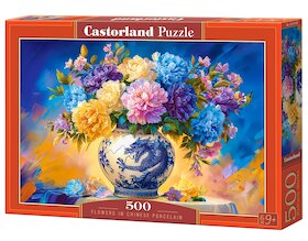 Květiny v čínské váze