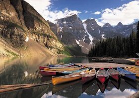 Morénové jezero, Alberta, Kanada