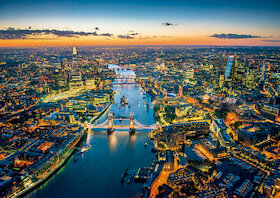 Letecký pohled na Londýn