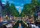 Amsterdamský kanál za soumraku