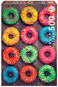 Barevné donuty