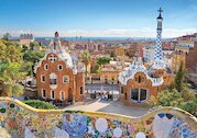 Pohled na Barcelonu z parku Güell