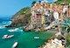 Pohled na moře v Cinque Terre, Itálie