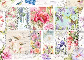 Květinové poštovní známky