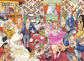 Chytání svatební kytice!