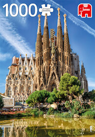 Pohled na chrám Sagrada Família, Barcelona