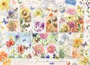 Poštovní známky s letními květinami