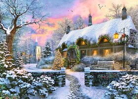Klempířův dům v zimě