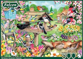 Ptáci na jarní zahradě