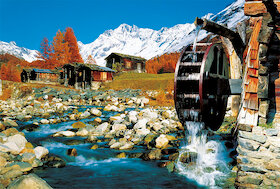Údolí Lötschental, Švýcarsko