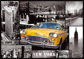 New York — koláž