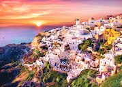 Západ slunce nad Santorini