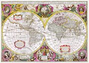 Mapa světa z r. 1630