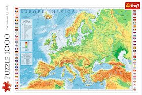 Fyzická mapa Evropy