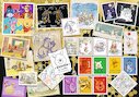 Sbírka známek s medvídkem Pú
