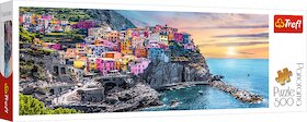 Vernazza při západu slunce, Itálie