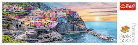 Vernazza při západu slunce, Itálie