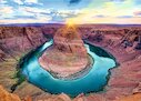 Říční meandr Horseshoe Bend, USA