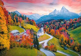 Na úpatí Alp, Bavorsko, Německo