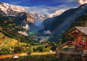 Údolí Lauterbrunnen, Švýcarsko