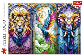 Vitráž se zvířaty