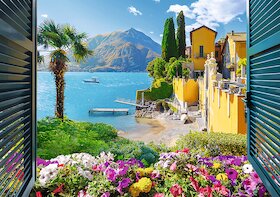 Výhled na Komské jezero