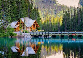 Smaragdové jezero, národní park Yoho