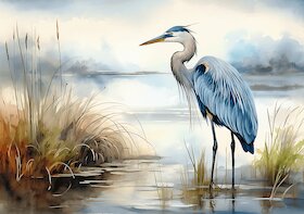 Volavka v přírodě