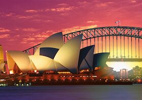 Sydney — opera a Harbour Bridge