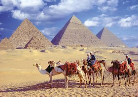 Pyramidy v Gíze, Egypt