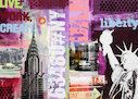 New York — stylová koláž